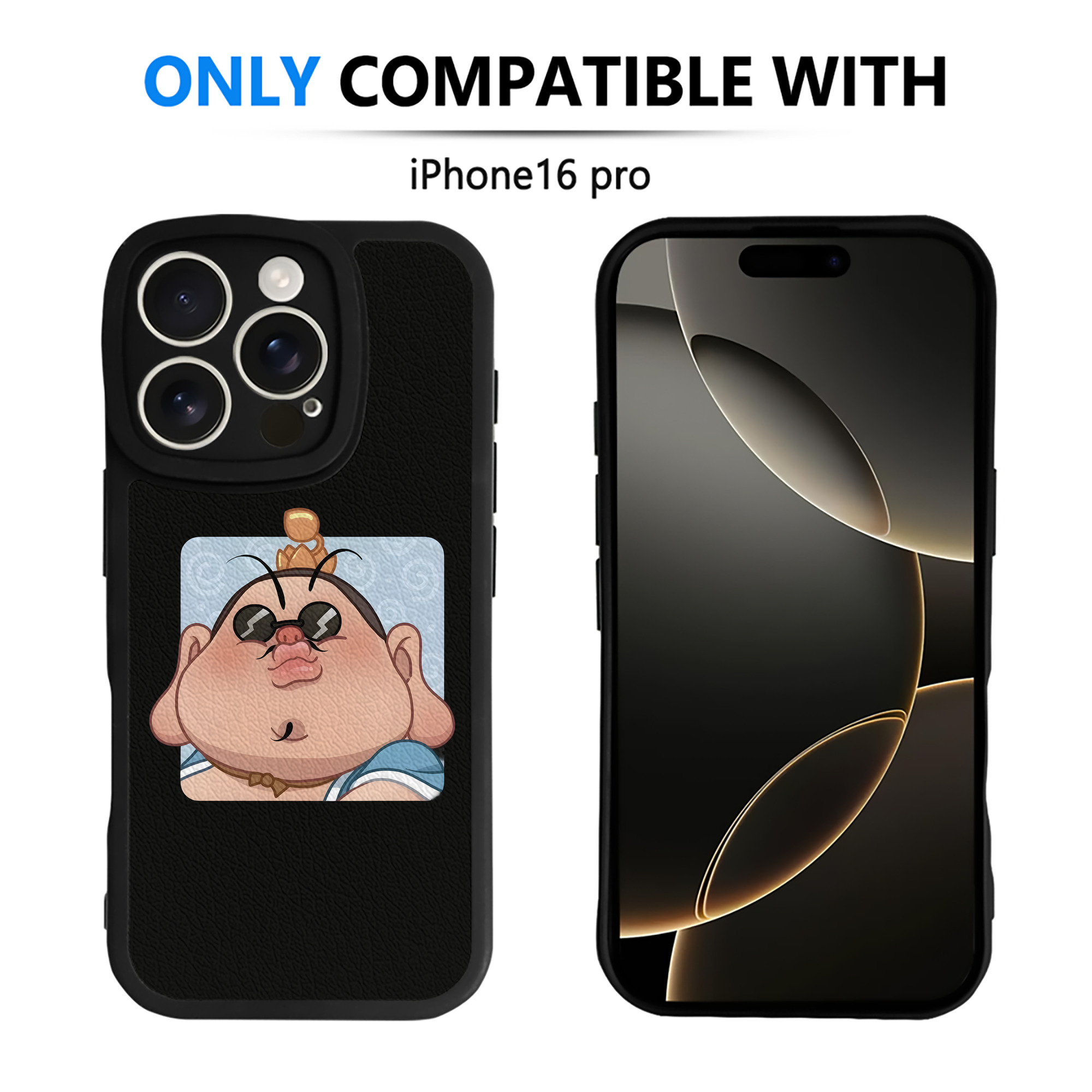 （画像用） Ne Zha 2 ナタ 魔童の大暴れ 【iPhone 16シリーズ対応】シリコンスマホケース（レザー調） 材質：シリコン